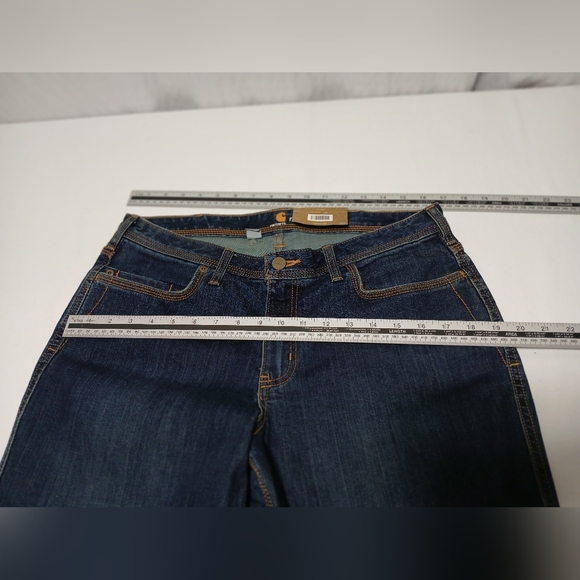 Carhartt Ladies Relaxed Fit Boot Cut Jasper Jeans NWT (RARE) 12 Tall - Picture 7 of 12